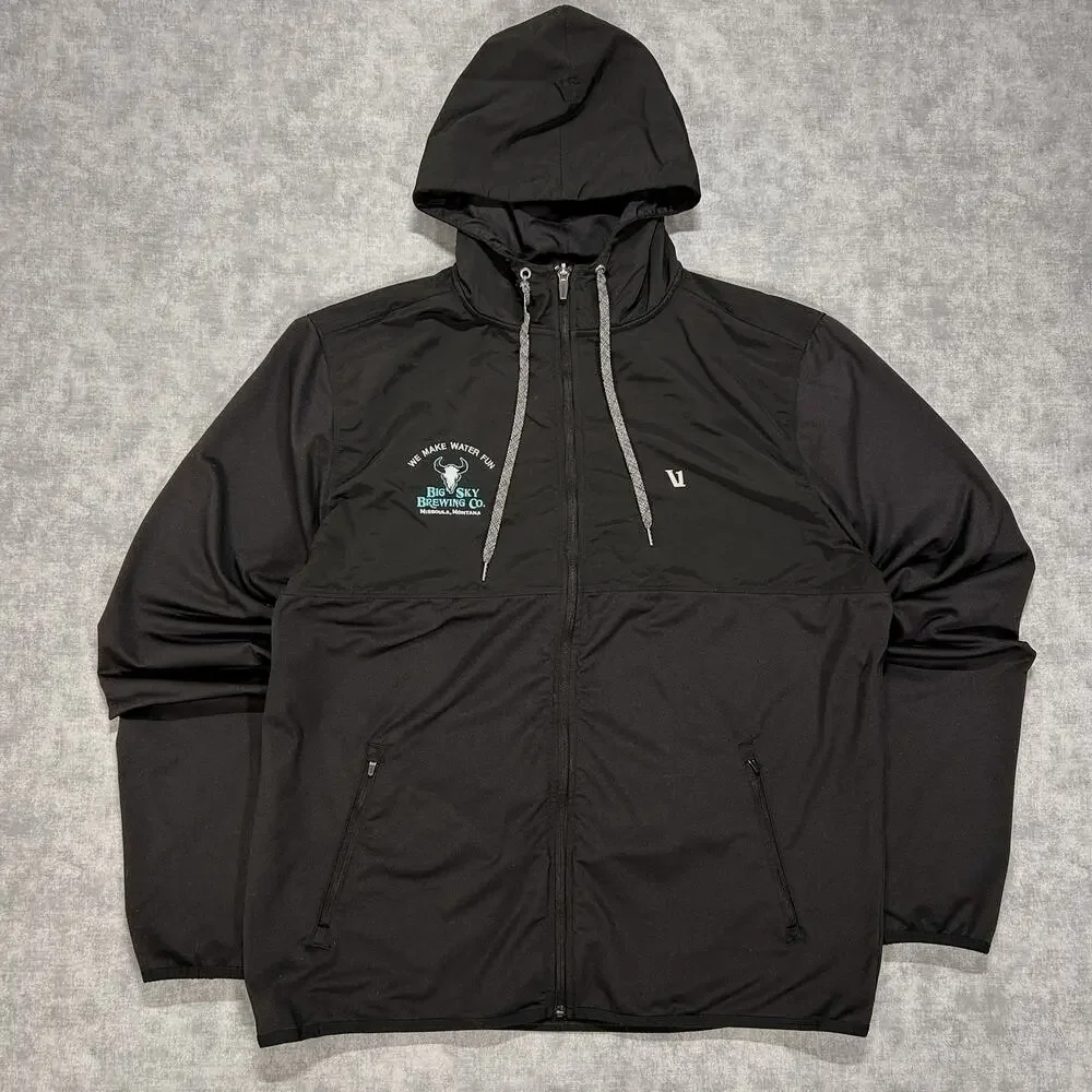 Vuori Sunday Element Jacket V215 performance lightweight hooded full zip mens XL
